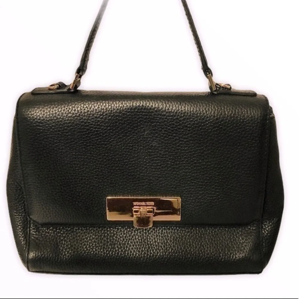 MICHAEL KORS pebbled leather top handle bag